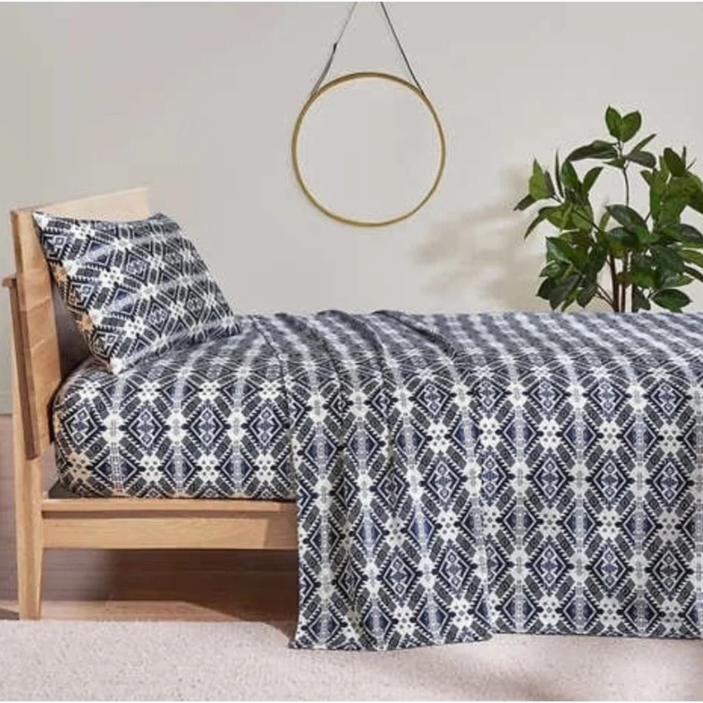 Pendleton Queen Flannel Sheet Set 100% Cotton Westward Journey New
